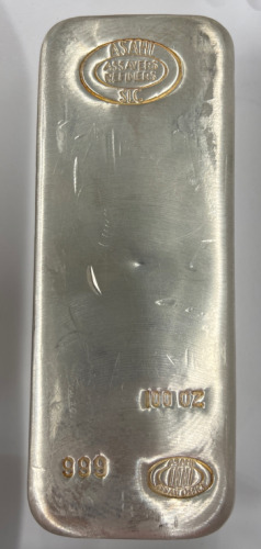 100 Oz. Asahi .999 Silver Bar
