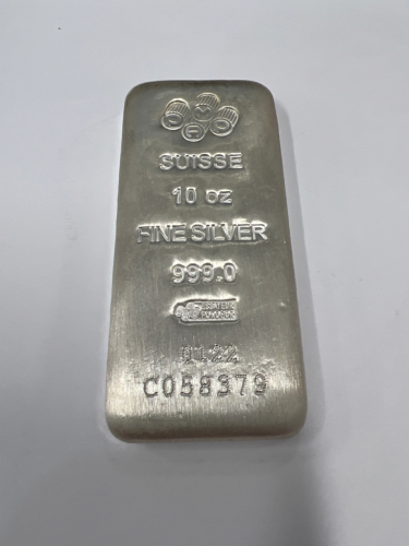 Suisse 10oz. Fine Silver Bar