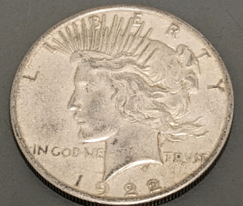 1922 Liberty Silver Dollar Coin - GUARANTEED AUTHENTIC