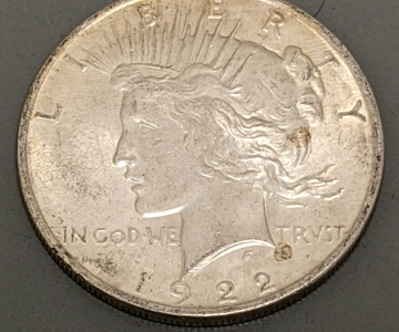 1922 Liberty Silver Dollar Coin - GUARANTEED AUTHENTIC
