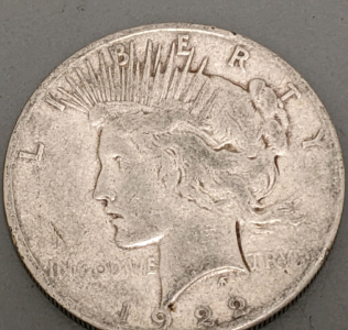 1922 Liberty Silver Dollar Coin - GUARANTEED AUTHENTIC