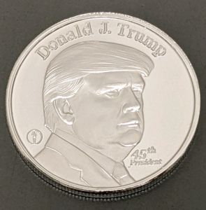 1oz .999 Silver Trump - 45th President Coin - GUARANTEED AUTHENTIC