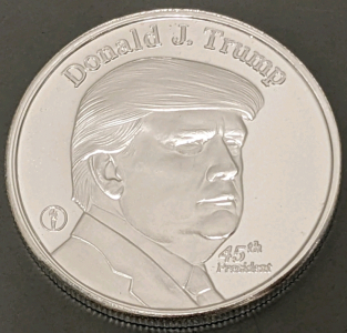 1oz .999 Silver Trump - 45th President Coin - GUARANTEED AUTHENTIC