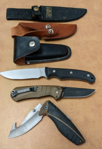 Gerber Knives w/Sheaths & Case