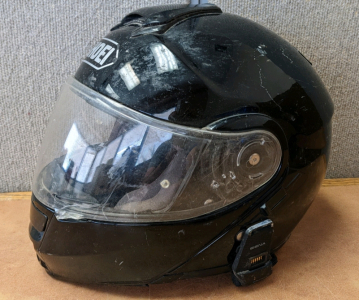 Shoei Motorcycle Helmet w/Sena Bluetooth