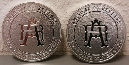 (2) .999 Fine Silver 1 oz. Rounds