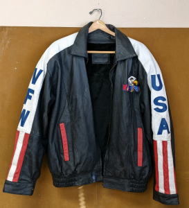 Men's L Leather Coat w/Zip Out Liner