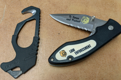 Law Enforcement Pocket Knife, Gerber Belt Cutter/Window Breaker