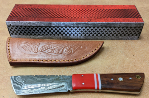 New Custom Full-Tang Knife w/Sheath