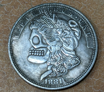 1881 Morgan Dollar Hobo Round