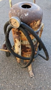 Vintage Sand Blaster Cart