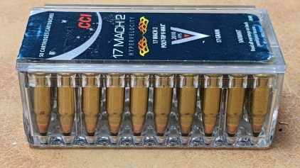 Unopened (50) 17 Mach 2 17gr Ammo