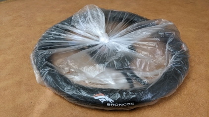 New Denver Broncos Steering Wheel Cover