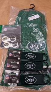 New Jets Scarf/Gloves Set, Bottle Openers, Contact Lens Cases