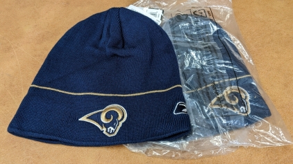 (2) New Rams Knit Hats