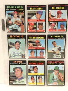 1970's Rare Estate Baseball Cards Collection (9)