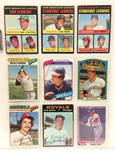 1970's Rare Estate Baseball Cards Collection (9)