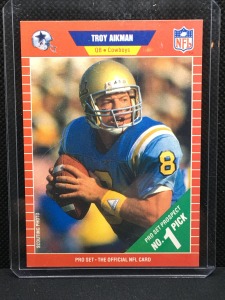Troy Aikman Rookie Football Card