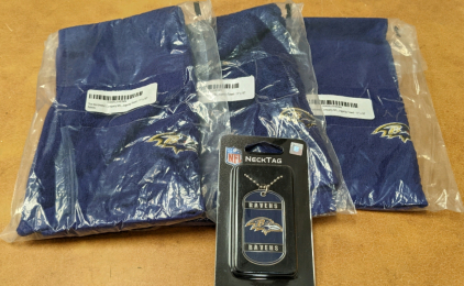 New Ravens Finger Towels & Neck Tag