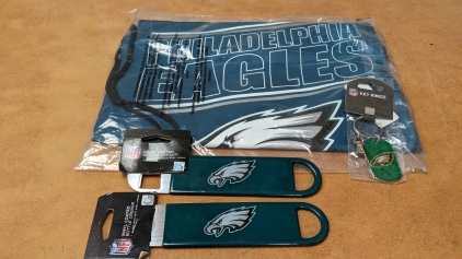 New Eagles Backsack, Bottle Openers, Key Fob