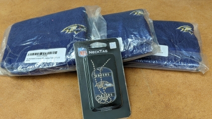 New Ravens Finger Towels & Neck Tag