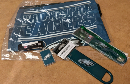 New Eagles Backsack, Bottle Openers, Key Fob