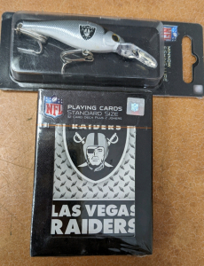 New Raiders Playing Cards & Fishing Lure