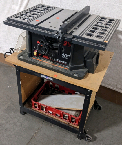 Craftsman 10" Table Saw on Cart