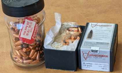 Hornady & Nosler 30cal 110gr Bullets