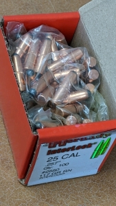 Hornady 25cal 117gr Bullets