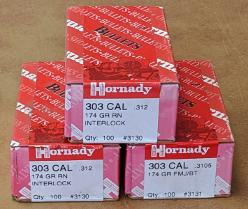 Sealed Hornady 303cal 174gr Bullets