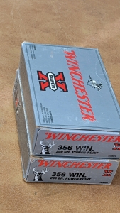 (2) Boxes of .356 Winchester Ammo