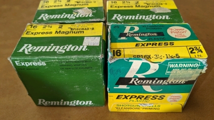 (100) Remington 16ga Shotgun Shells