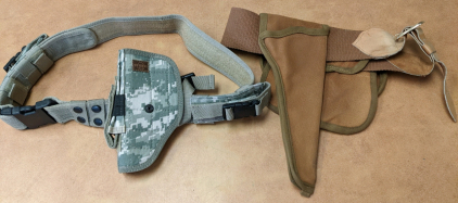 (2) Pistol Holsters with Belts