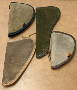 Suede Leather Pistol Pouches