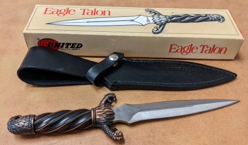 United Eagle Talon Dagger w/Leather Sheath