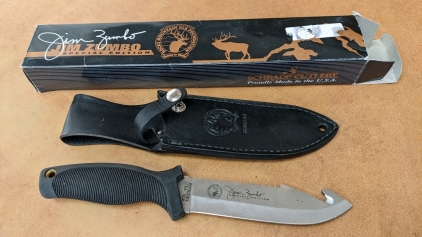 Schrade Jim Zumbo Special Edition Hunting Knife w/Leather Sheath