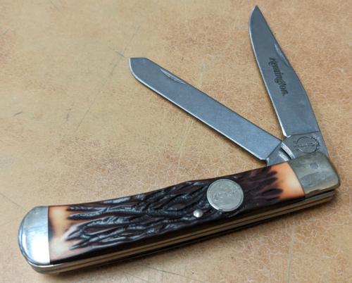 Remington Antler-Inlaid 2-Blade Pocket Knife