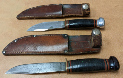 Marble's Hunting Knives w/Leather Sheaths