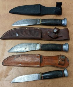 Marble's Hunting Knives w/Leather Sheaths