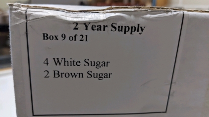 White Sugar & Brown Sugar - Food Staples - Two Year Supply