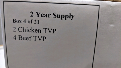 Chicken TVP & Beef TVP - Food Staples - Two Year Supply