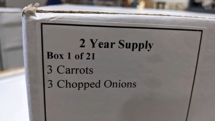 Carrots & Onions - Food Staples - Two Year Supply