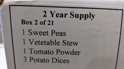 Vegetable Variety - Food Staples - Two Year Supply