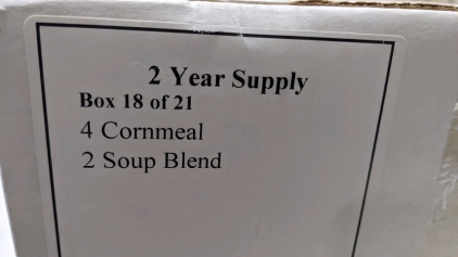 Cornmeal & Soup Blend - Food Staples - Two Year Supply