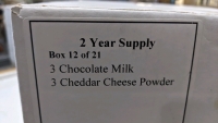 Chocolate Milk & Cheese Powder - Food Staples - Two Year Supply