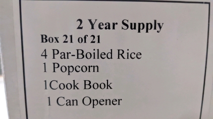 Rice & Popcorn - Food Staples - Two Year Supply