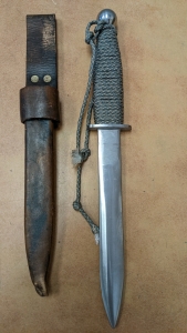 Unsharpened Refurbished Knife w/Sheath