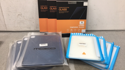 (4) iPad Pro 12.9 Cases, (4) iPad Pro 11 Cases, (3) Surface Pro Screen Protectors