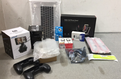 14&rdquo; Laptop Hard Case, Tablet Stand, Lightning Cords, Mobile WiFi, Wireless Headphones, (3) Wireless Mouse, Outdoor Rope Lights and more
